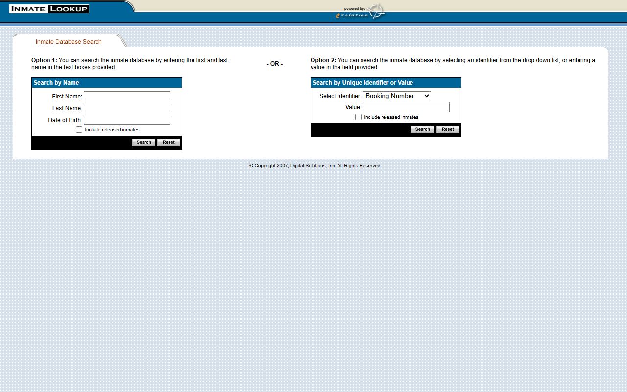 Grayson County inmate population NRVRJ inmate lookup search fields